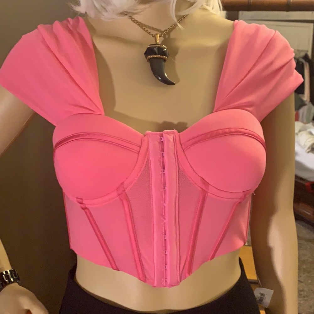 NWT 36 POINT 5 "NOT SO SWEET" CROP TOP BUSTIER - Picture 2 of 8